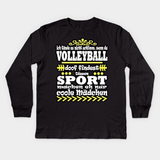 Volleyball Team Beachvolleyball Mädchen Frauen Kids Long Sleeve T-Shirt